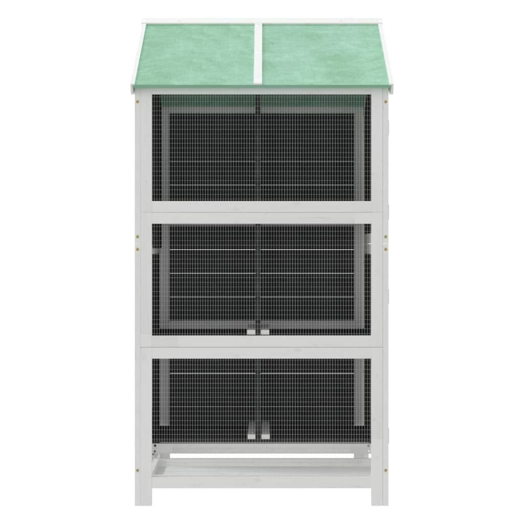 Vidaxl Casita Para Pájaros Madera Maciza Pino Gris 97x81x152 Cm_4