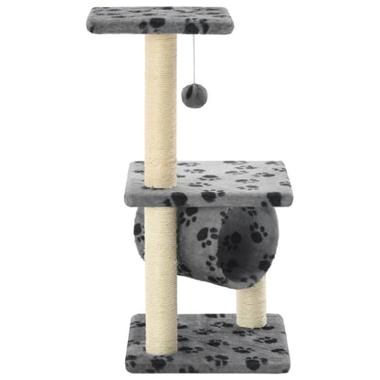 Vidaxl Rascador Para Gatos Con Poste De Sisal 65 Cm Huellas Gris_2