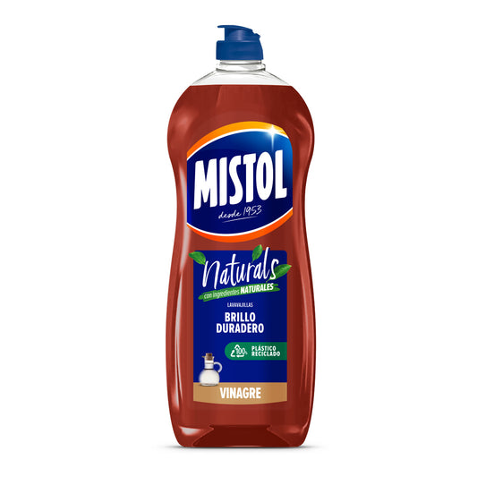 Lavavajillas a mano concentrado vinagre Mistol Naturals 650 ml
