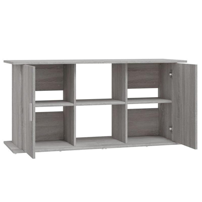 Vidaxl Soporte Para Acuario Madera Ingeniería Gris Sonoma 121x41x58 Cm_5