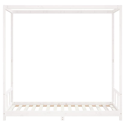 Vidaxl Estructura De Cama Para Niños Madera De Pino Blanco 90x190 Cm_3