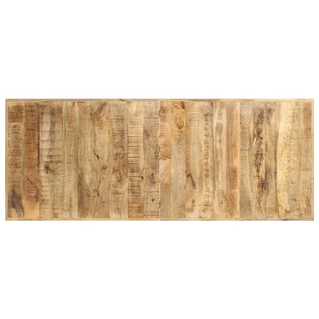Mesa De Bar Madera Maciza De Mango Rugosa 180x70x107 Cm_2