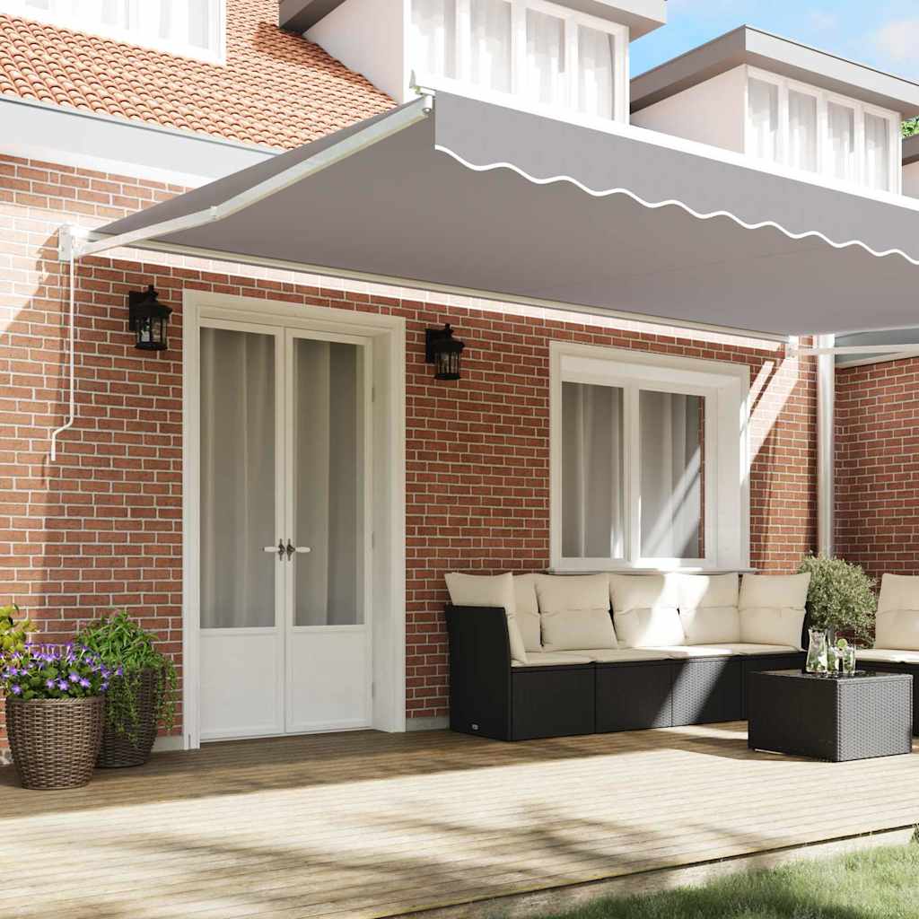 Toldo Retráctil Gris Claro 500 X 300 X 165 Cm_2
