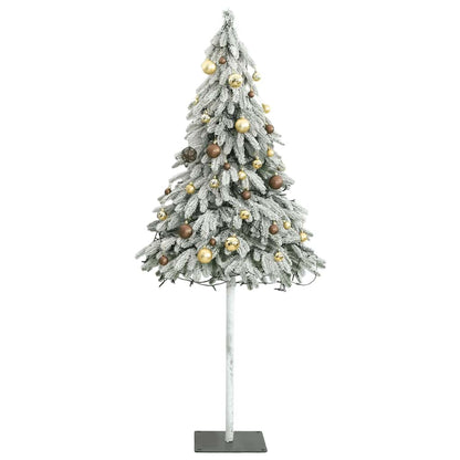Vidaxl Árbol De Navidad Artificial Con 150 Leds Bolas Y Nieve 150 Cm_3