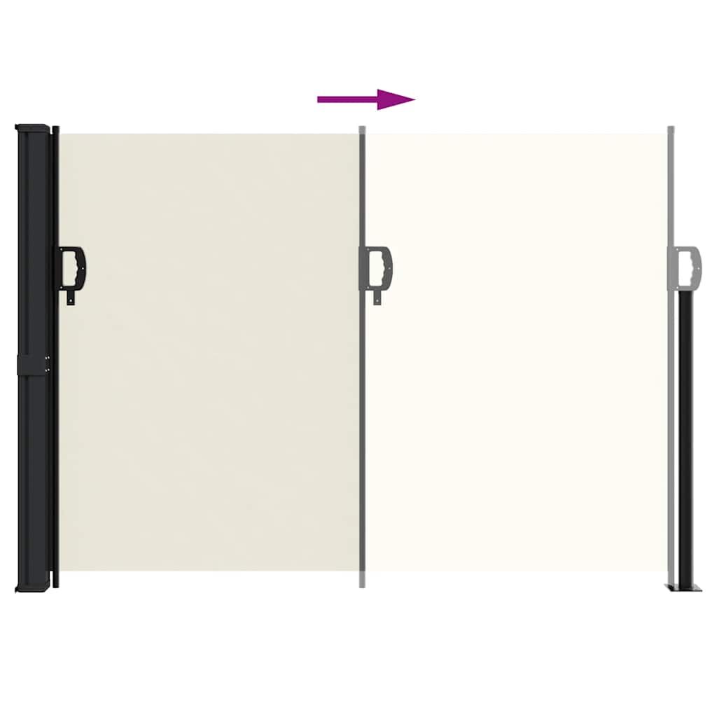 Vidaxl Toldo Lateral Retráctil Crema 140x600 Cm_4