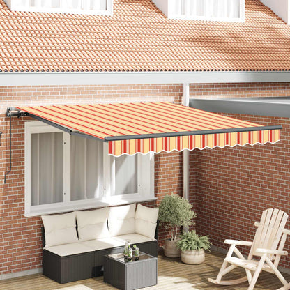 Toldo Retráctil Amarillo Y Naranja 300 X 250 Cm_1