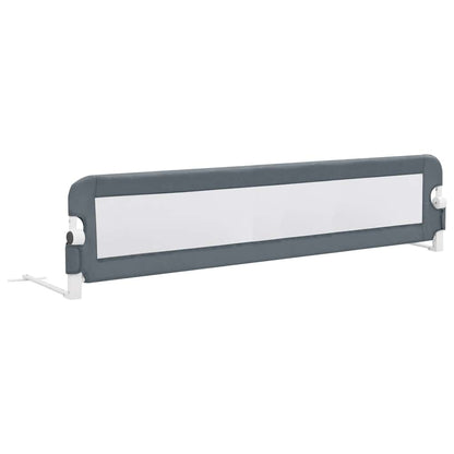 Vidaxl Barandilla De Seguridad Cama De Niño Poliéster Gris 180x42cm_0