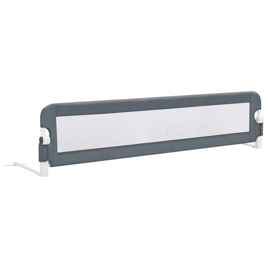 Vidaxl Barandilla De Seguridad Cama De Niño Poliéster Gris 180x42cm_0