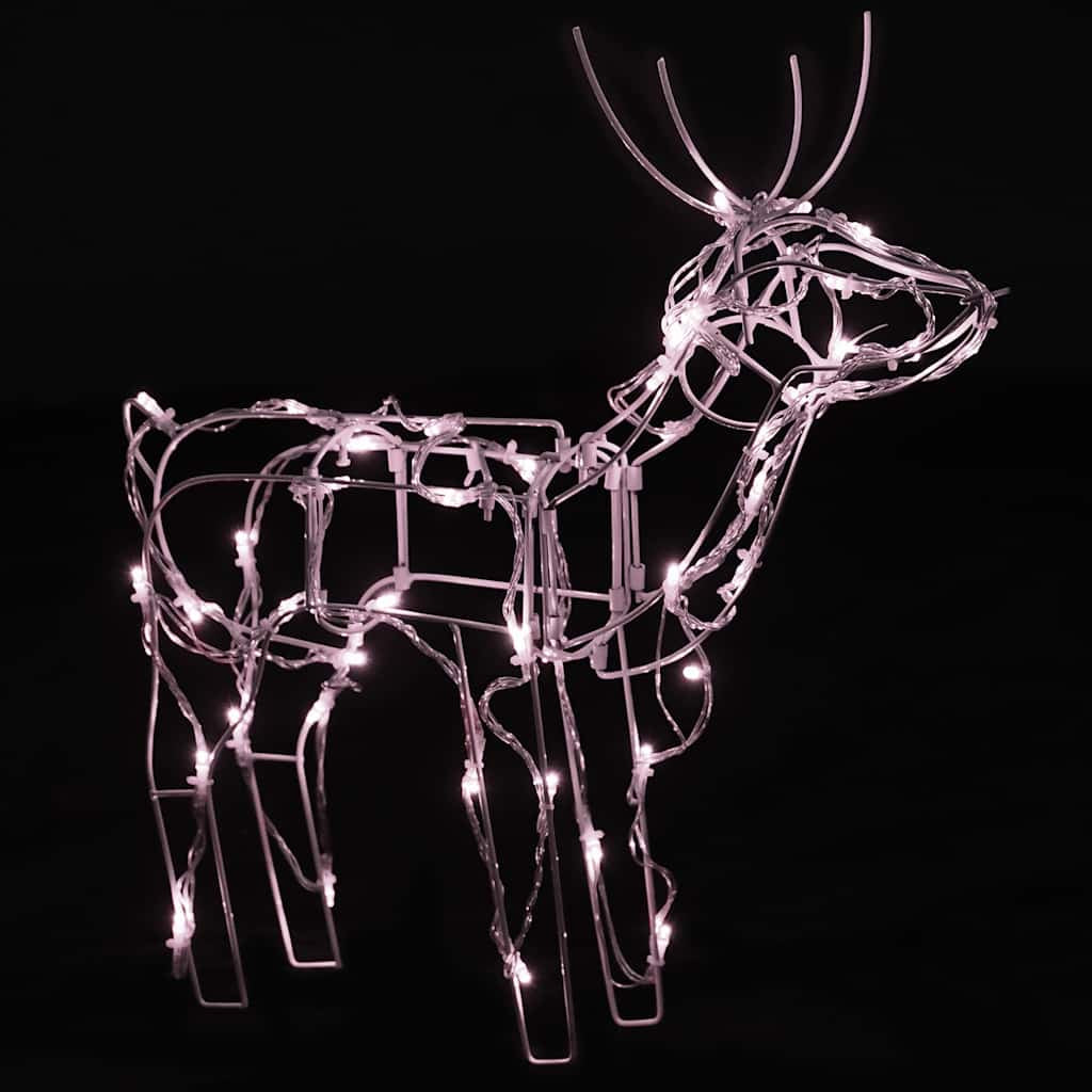 Vidaxl Renos De Navidad Con Luz 3 Piezas 229 Led_4