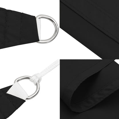 Toldo De Vela Triangular Tela Oxford Negro 2,5x2,5x3,5 M_4