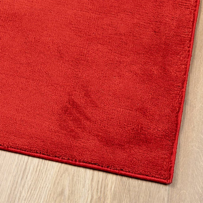 Vidaxl Alfombra De Pelo Corto Oviedo Rojo 80x250 Cm_3