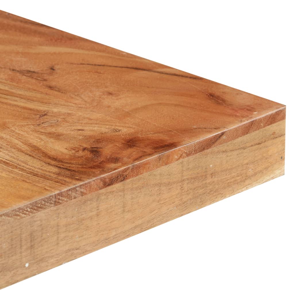 Mesa De Comedor De Madera Maciza De Acacia 160x80x76 Cm_2