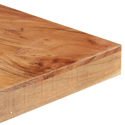 Mesa De Comedor De Madera Maciza De Acacia 160x80x76 Cm_2