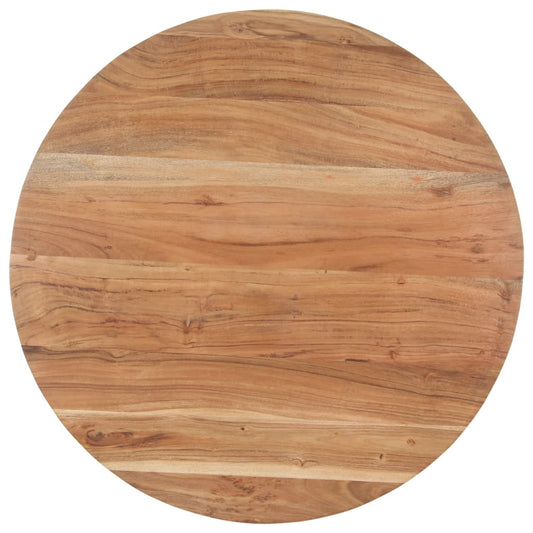 Mesa De Comedor De Madera Maciza De Acacia 80 Cm_0