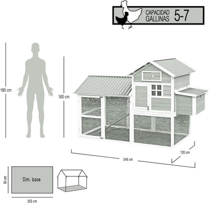Gallinero House 2 - Capacidad Para 5-7 Gallinas_2