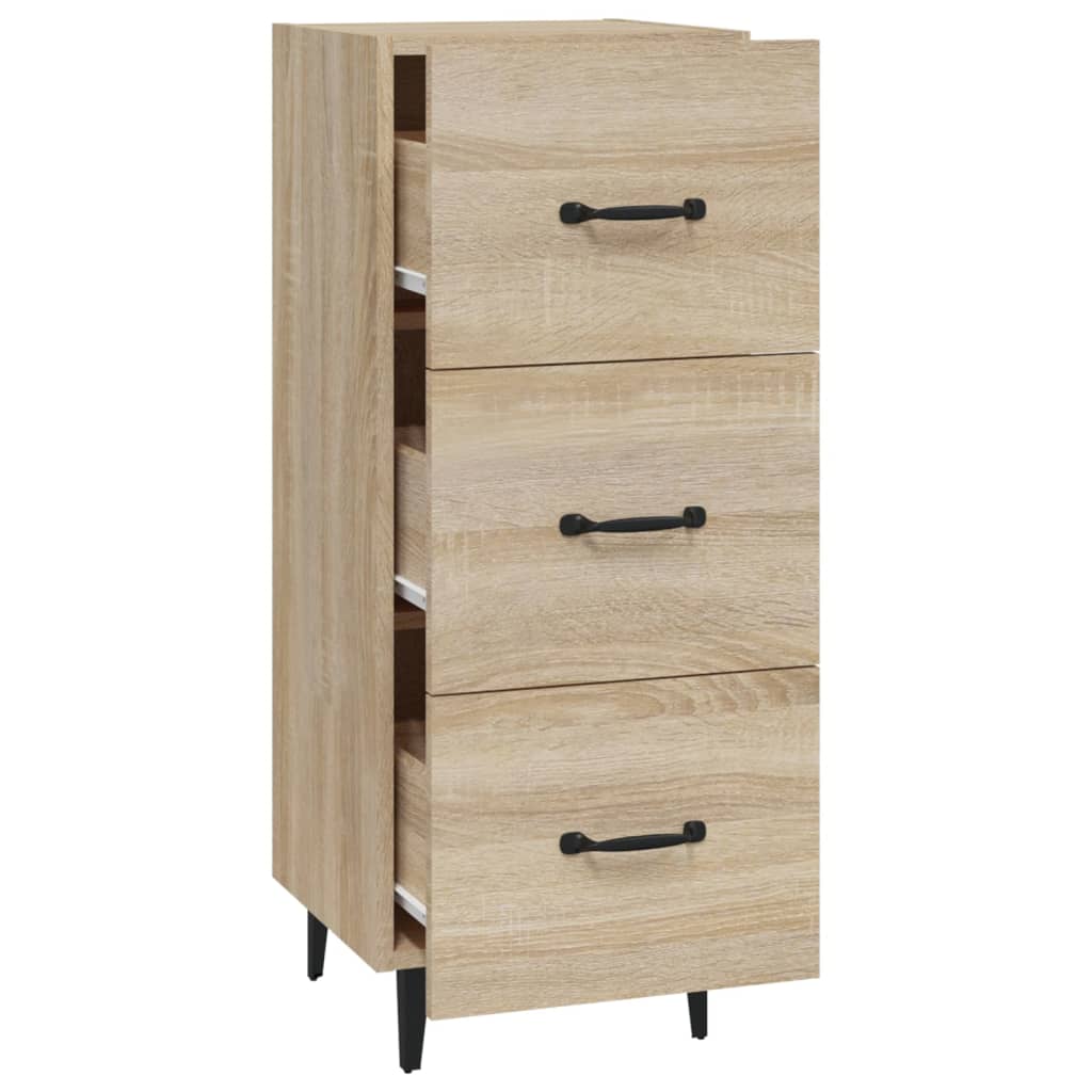 Aparador Madera Contrachapada Color Roble Sonoma 34,5x34x90 Cm / Vetonek_2