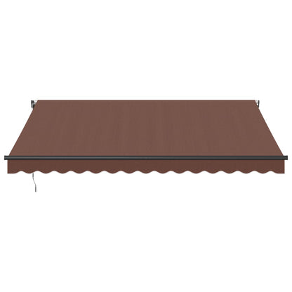 Toldo Retráctil Automático Marrón 400x350 Cm_2