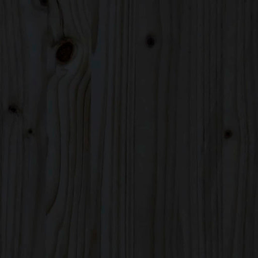 Aparador De Madera Maciza De Pino Negro 74x35x80 Cm / Vetonek_0