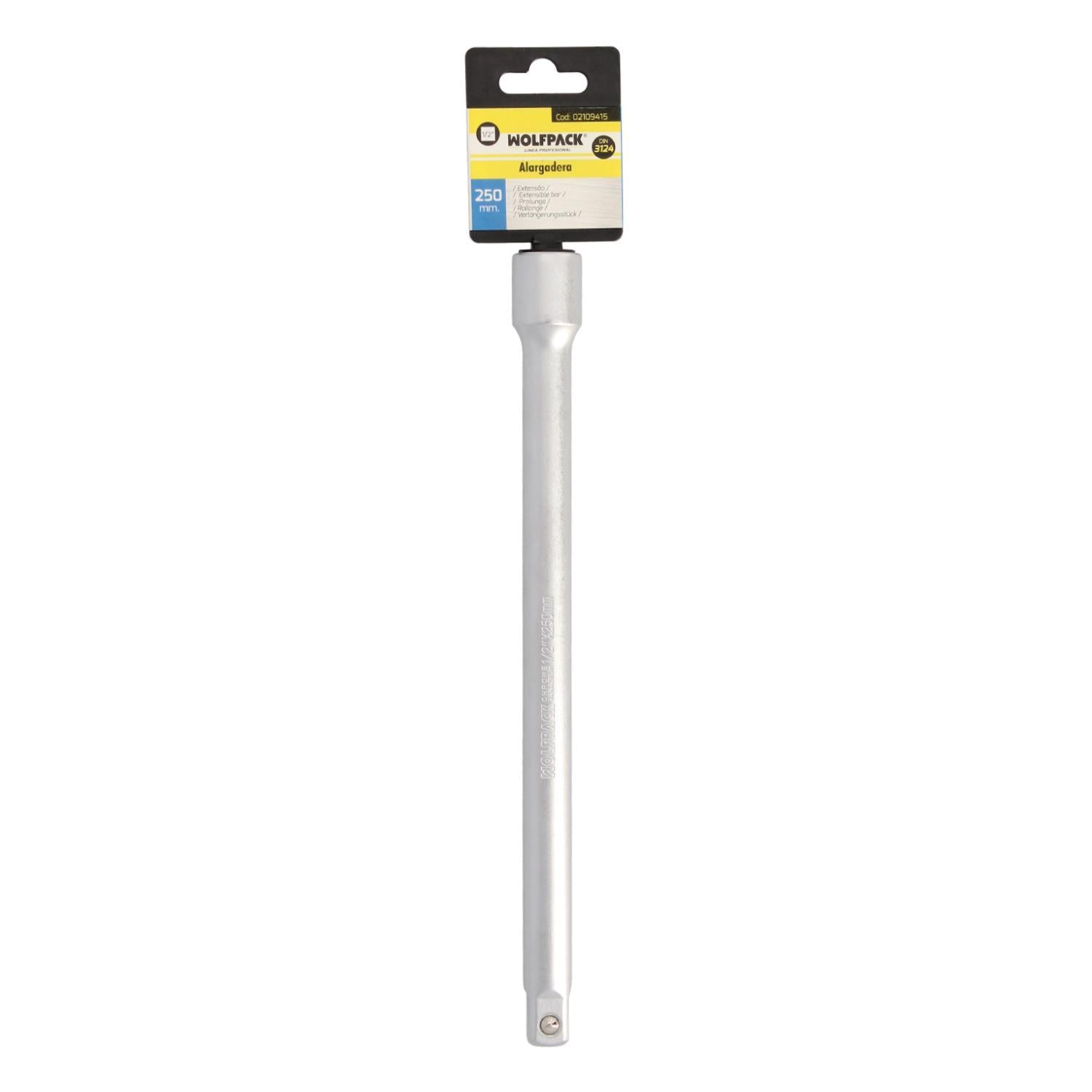 Alargadera Llave De Vaso Cuadradillo 1/2 Longitud 250 Mm. Acero Cromo Vanadio