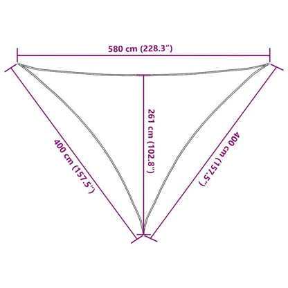 Vidaxl Toldo De Vela Hdpe Rojo 160 G/m² 4x4x5,8 M_2