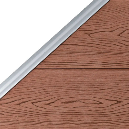 Panel De Valla Wpc Marrón 95x(105-180) Cm / Vetonek_3