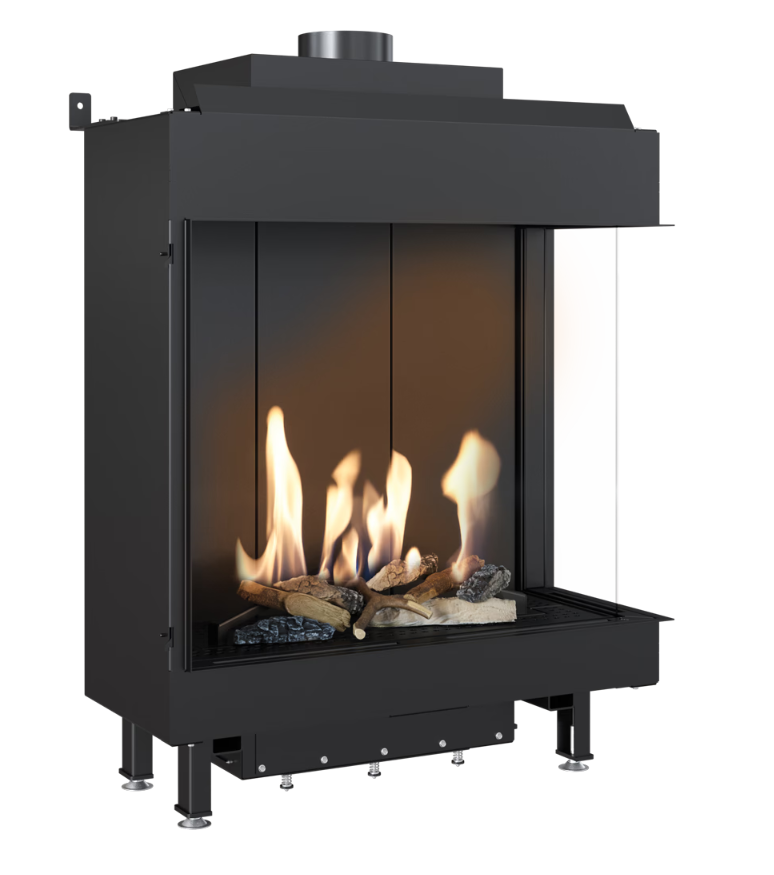 Bricosol Chimenea De Gas Kratki Leo 76 / 62 Derecha Propano ∅ 100/150 5,1 Kw_0