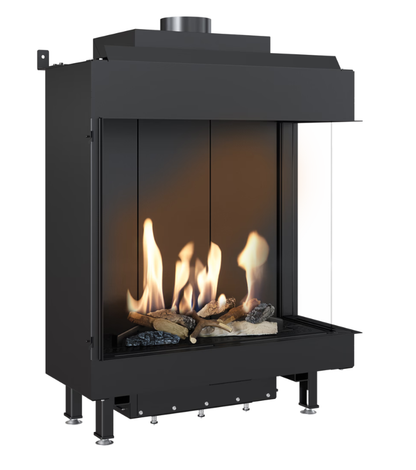 Bricosol Chimenea De Gas Kratki Leo 76 / 62 Derecha Propano ∅ 100/150 5,1 Kw_0