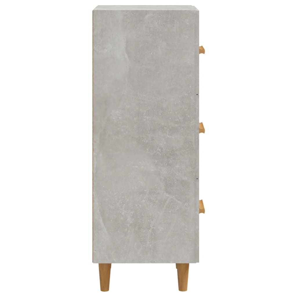 Aparador De Madera Contrachapada Gris Hormigón 34,5x34x90 Cm / Vetonek_3