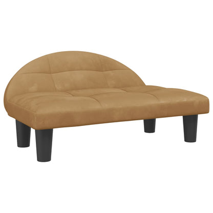 Cama Para Perros De Terciopelo Marrón 70x52x30 Cm / Vetonek_0