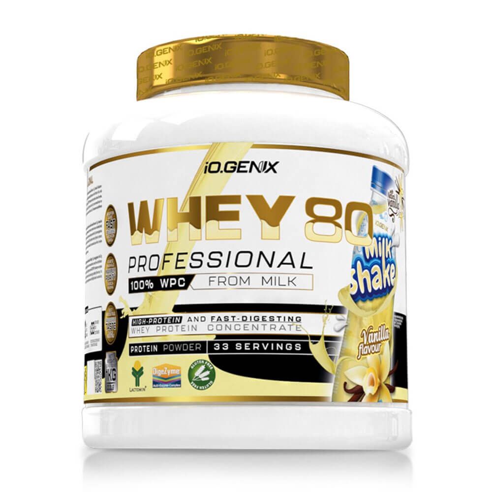 Whey 80 Profesional - 1kg - Vainilla - Proteina De Suero Whey - Io.genix_0