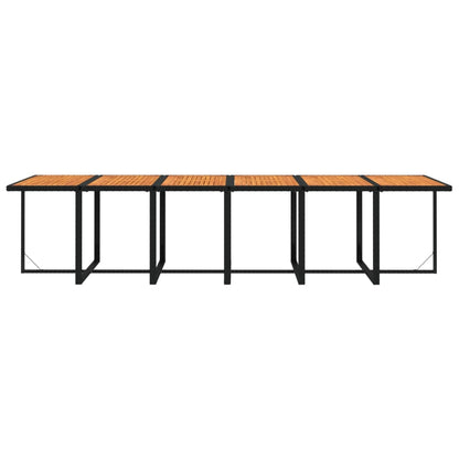 Vidaxl Juego Comedor Jardín 13 Pzas Con Cojines Ratán Sintético Negro_3