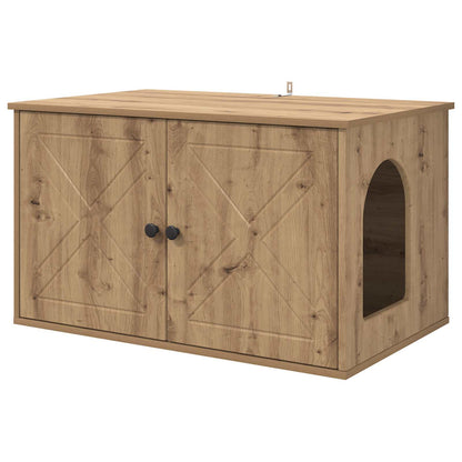 Casa Para Gatos Roble Artesanal 85 X 55 X 50,5 Cm_0
