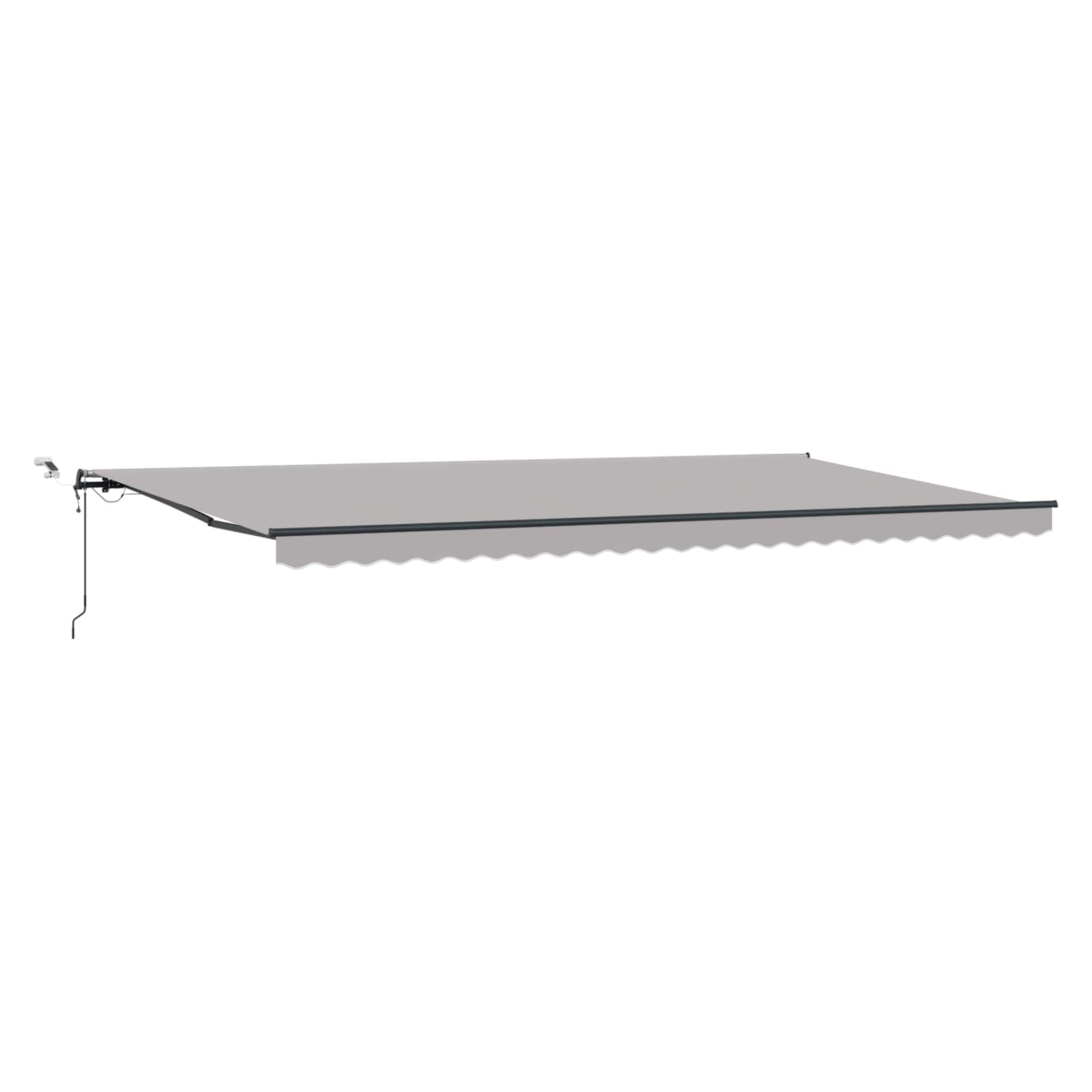 Toldo Retráctil Gris Claro 600 X 300 Cm Poliéster_0