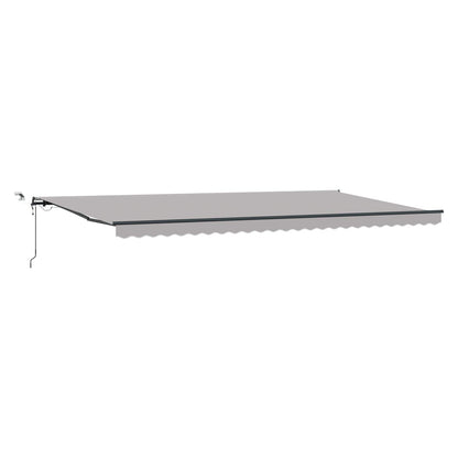 Toldo Retráctil Gris Claro 600 X 300 Cm Poliéster_0