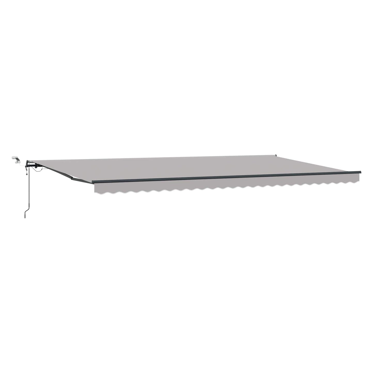 Toldo Retráctil Gris Claro 600 X 350 Cm Poliéster_0