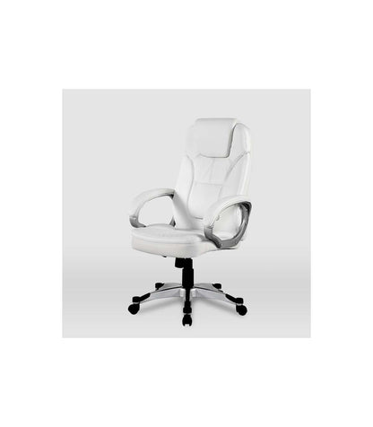 Silla De Oficina Elisabeth En Piel Sintética Blanca. Alto: 115.5/125.5cm Ancho: 64.5cm Fo_5