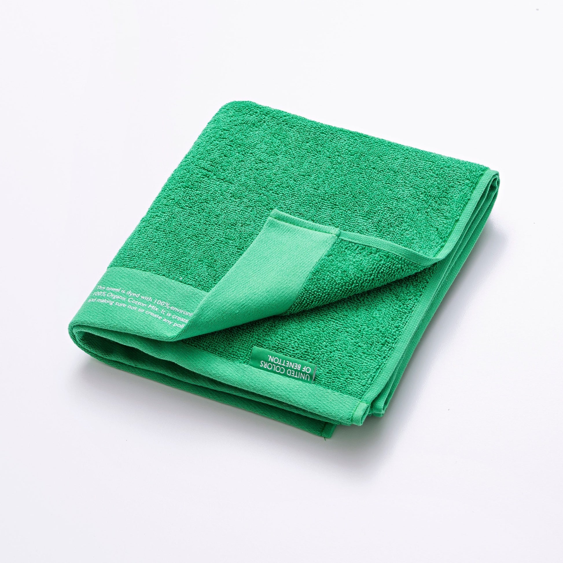 Toalla 50x90cm Algodón Orgánico 450gsm Verde Be_2