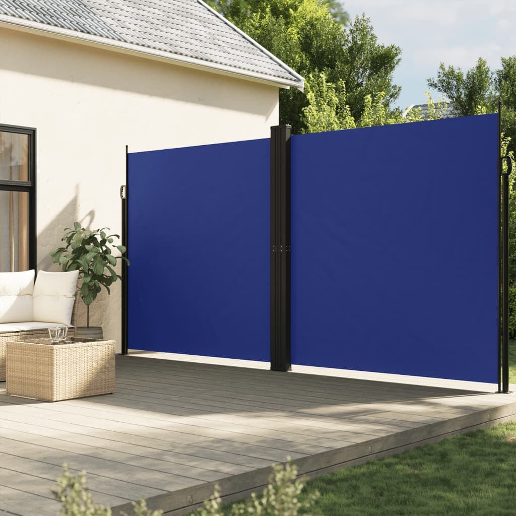 Vidaxl Toldo Lateral Retráctil Azul 200x1200 Cm_1