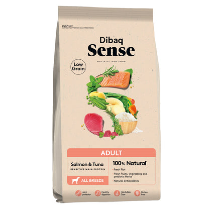 Dibaq Sense Low Grain Adulto Salmón Y Atún 2 Kg_0