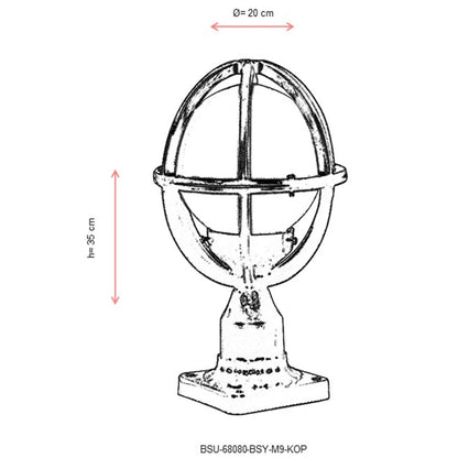 Aplique De Pared Para Exterior, Abs , Negro, 35x35x20, Casquillo E 27 Max 60 W