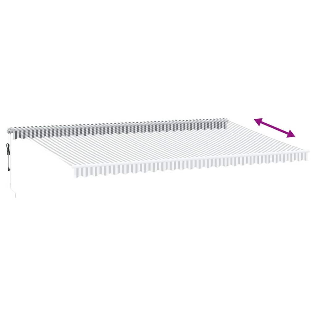 Toldo Retráctil Automático Luz Led Antracita Blanco 600x350 Cm_5