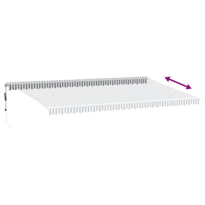 Toldo Retráctil Automático Luz Led Antracita Blanco 600x350 Cm_5