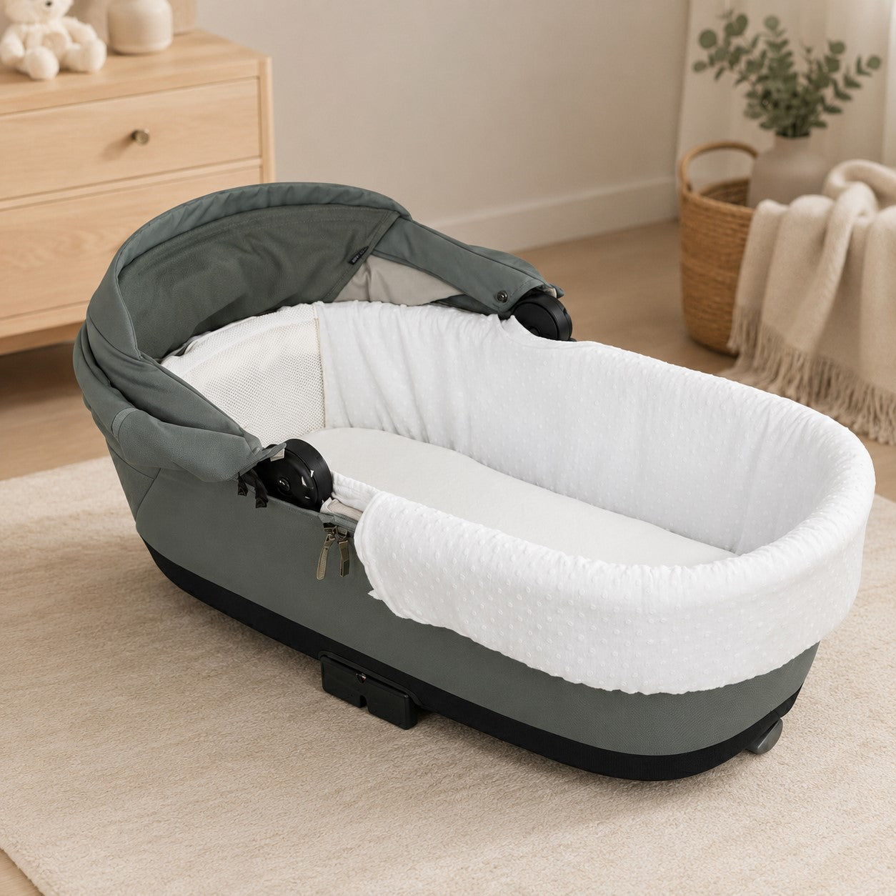 Funda Interior Capazo Cuco Universal Plumeti 80x40 Cm_2