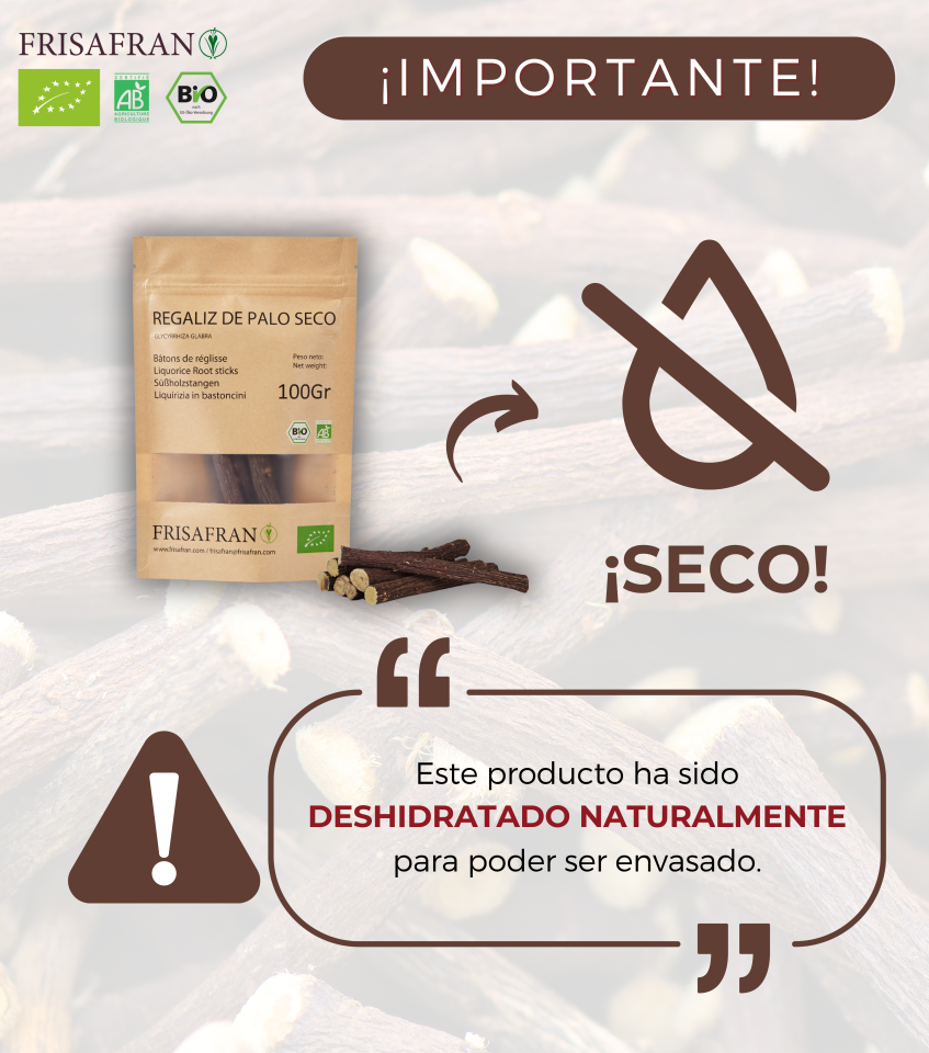 Regaliz De Palo Ecológico Seco - Sabor Y Calidad | Frisafran 100 G_2