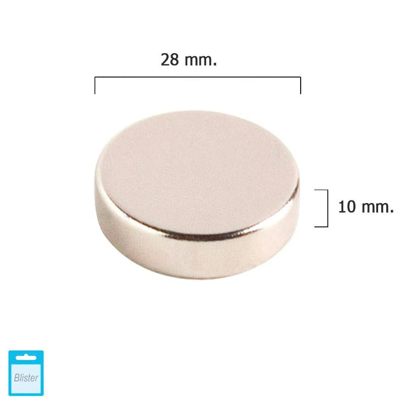 Iman Wolfpack Neodimio Redondo Ø 28x10 Mm. (blister 1 Pieza)_0
