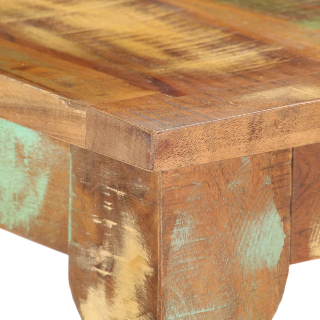 Mesa Consola De Madera Maciza Reciclada 110x40x76 Cm_1