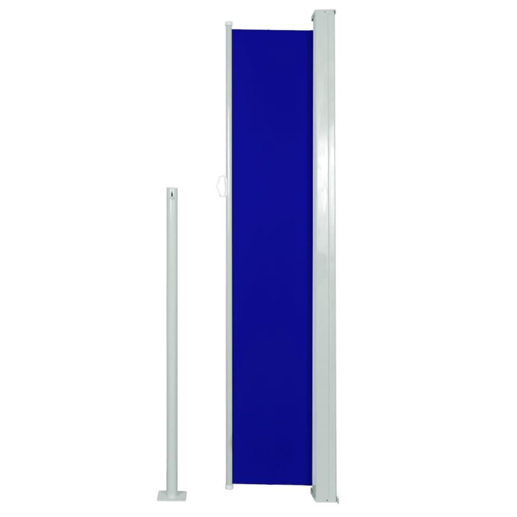 Vidaxl Toldo Lateral Retráctil De Jardín Azul 160x300 Cm_3