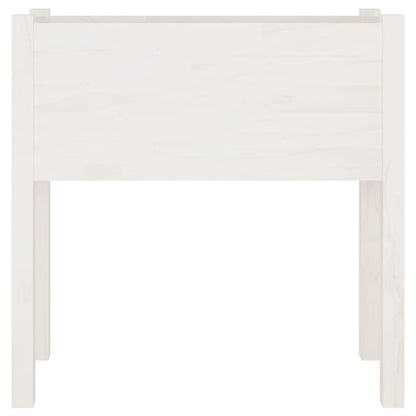 Jardineras 2 Uds Madera Maciza De Pino Blanco 70x31x70 Cm_3