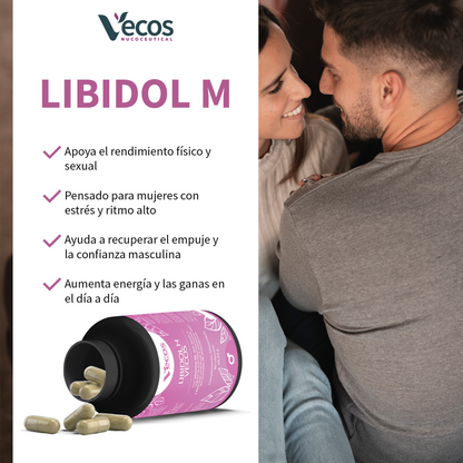 Libidol M Vecos 80 Cápsulas | Vitalidad Femenina, Equilibrio Hormonal Y Fertilidad | Zinc, Maca, Vit B6 Y L-arginina_3