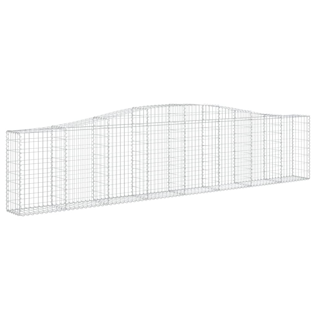 Cestas De Gaviones 20 Uds Forma De Arco Hierro 400x30x80/100 Cm_2